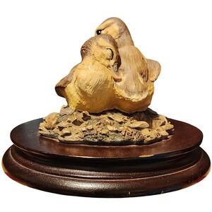 VTG Victor C Hayton Ducklings Pewter Sculpture 1978 Chi-Mark Collectible FLAWED